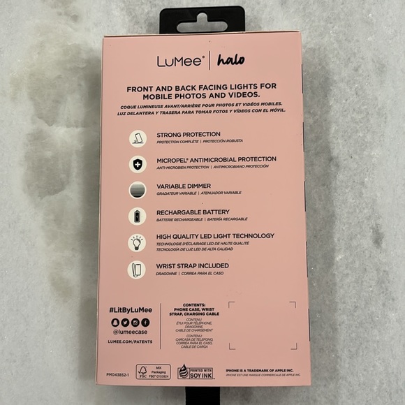 LuMee Paris Hilton Holographic Halo lighted phone case - Picture 3 of 7